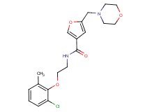 N-[2-(2-chloro-6-methylphenoxy)ethyl]-5-(morpholin-4-ylmethyl)-3-furamide