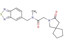 N-(2,1,3-benzothiadiazol-5-ylmethyl)-N-methyl-2-(3-oxo-2-azaspiro[4.4]non-2-yl)acetamide