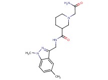 1-(2-amino-2-oxoethyl)-N-[(1,5-dimethyl-1H-indazol-3-yl)methyl]-3-piperidinecarboxamide