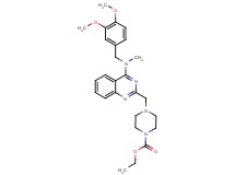 ethyl 4-({4-[(3,4-dimethoxybenzyl)(methyl)amino]-2-quinazolinyl}methyl)-1-piperazinecarboxylate