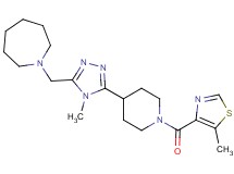1-[(4-methyl-5-{1-[(5-methyl-1,3-thiazol-4-yl)carbonyl]piperidin-4-yl}-4H-1,2,4-triazol-3-yl)methyl]azepane