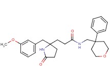 3-[2-(3-methoxybenzyl)-5-oxo-2-pyrrolidinyl]-N-[(4-phenyltetrahydro-2H-pyran-4-yl)methyl]propanamide