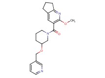 2-methoxy-3-{[3-(3-pyridinylmethoxy)-1-piperidinyl]carbonyl}-6,7-dihydro-5H-cyclopenta[b]pyridine