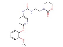 N-[6-(2-methoxyphenoxy)pyridin-3-yl]-N'-[2-(2-oxo-1,3-oxazinan-3-yl)ethyl]urea
