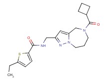 N-{[5-(cyclobutylcarbonyl)-5,6,7,8-tetrahydro-4H-pyrazolo[1,5-a][1,4]diazepin-2-yl]methyl}-5-ethylthiophene-2-carboxamide