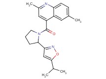 4-{[2-(5-isopropyl-3-isoxazolyl)-1-pyrrolidinyl]carbonyl}-2,6-dimethylquinoline