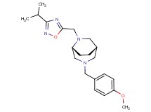 (1S*,5R*)-6-[(3-isopropyl-1,2,4-oxadiazol-5-yl)methyl]-3-(4-methoxybenzyl)-3,6-diazabicyclo[3.2.2]nonane