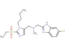 1-[1-butyl-2-(ethylsulfonyl)-1H-imidazol-5-yl]-N-[(6-fluoro-1H-benzimidazol-2-yl)methyl]-N-methylmethanamine