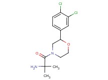 {2-[2-(3,4-dichlorophenyl)-4-morpholinyl]-1,1-dimethyl-2-oxoethyl}amine hydrochloride