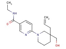 6-[3-allyl-3-(hydroxymethyl)-1-piperidinyl]-N-ethylnicotinamide