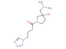 3-[(dimethylamino)methyl]-1-[4-(1H-tetrazol-1-yl)butanoyl]-3-pyrrolidinol