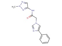 N-(2-methyl-2H-1,2,3-triazol-4-yl)-2-(4-phenyl-1H-imidazol-1-yl)acetamide