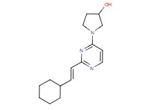 1-{2-[(E)-2-cyclohexylvinyl]pyrimidin-4-yl}pyrrolidin-3-ol