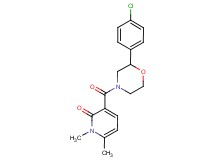 3-{[2-(4-chlorophenyl)morpholin-4-yl]carbonyl}-1,6-dimethylpyridin-2(1H)-one