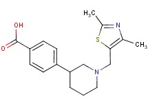 4-{1-[(2,4-dimethyl-1,3-thiazol-5-yl)methyl]piperidin-3-yl}benzoic acid