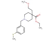 ethyl 4-(2-methoxyethyl)-1-[3-(methylthio)benzyl]-4-piperidinecarboxylate