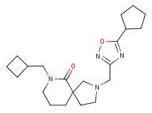 7-(cyclobutylmethyl)-2-[(5-cyclopentyl-1,2,4-oxadiazol-3-yl)methyl]-2,7-diazaspiro[4.5]decan-6-one