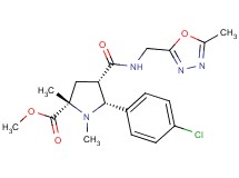 methyl (2S*,4S*,5R*)-5-(4-chlorophenyl)-1,2-dimethyl-4-({[(5-methyl-1,3,4-oxadiazol-2-yl)methyl]amino}carbonyl)-2-pyrrolidinecarboxylate