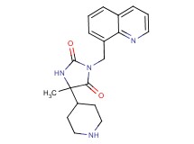 5-methyl-5-(4-piperidinyl)-3-(8-quinolinylmethyl)-2,4-imidazolidinedione dihydrochloride