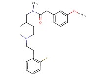 N-({1-[2-(2-fluorophenyl)ethyl]-4-piperidinyl}methyl)-2-(3-methoxyphenyl)-N-methylacetamide