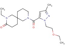 8-{[1-(2-ethoxyethyl)-3-methyl-1H-pyrazol-5-yl]carbonyl}-2-ethyl-2,8-diazaspiro[5.5]undecan-3-one