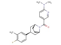 5-{[(3-endo)-3-(4-fluoro-3-methylphenyl)-8-azabicyclo[3.2.1]oct-8-yl]carbonyl}-N,N-dimethylpyridin-2-amine