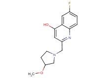 6-fluoro-2-[(3-methoxypyrrolidin-1-yl)methyl]quinolin-4-ol