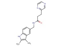 N-[(2,3-dimethyl-1H-indol-5-yl)methyl]-3-pyrazin-2-ylpropanamide