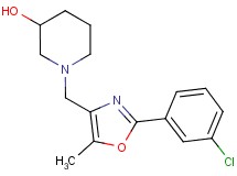 1-{[2-(3-chlorophenyl)-5-methyl-1,3-oxazol-4-yl]methyl}piperidin-3-ol