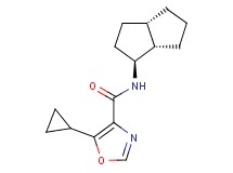 5-cyclopropyl-N-[(1S*,3aS*,6aS*)-octahydropentalen-1-yl]-1,3-oxazole-4-carboxamide