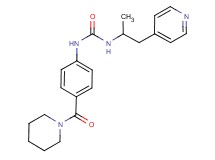 N-(1-methyl-2-pyridin-4-ylethyl)-N'-[4-(piperidin-1-ylcarbonyl)phenyl]urea