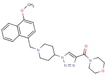 4-[(1-{1-[(4-methoxy-1-naphthyl)methyl]-4-piperidinyl}-1H-1,2,3-triazol-4-yl)carbonyl]morpholine