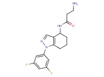N~1~-[1-(3,5-difluorophenyl)-4,5,6,7-tetrahydro-1H-indazol-4-yl]-beta-alaninamide hydrochloride
