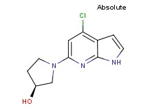 (3S)-1-(4-chloro-1H-pyrrolo[2,3-b]pyridin-6-yl)pyrrolidin-3-ol
