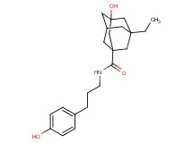 3-ethyl-5-hydroxy-N-[3-(4-hydroxyphenyl)propyl]adamantane-1-carboxamide