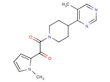 2-[4-(5-methylpyrimidin-4-yl)piperidin-1-yl]-1-(1-methyl-1H-pyrrol-2-yl)-2-oxoethanone