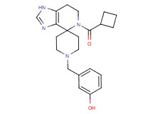 3-{[5-(cyclobutylcarbonyl)-1,5,6,7-tetrahydro-1'H-spiro[imidazo[4,5-c]pyridine-4,4'-piperidin]-1'-yl]methyl}phenol