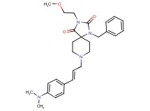 1-benzyl-8-{(2E)-3-[4-(dimethylamino)phenyl]-2-propen-1-yl}-3-(2-methoxyethyl)-1,3,8-triazaspiro[4.5]decane-2,4-dione