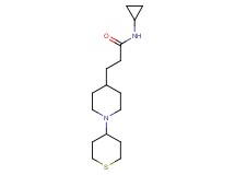 N-cyclopropyl-3-[1-(tetrahydro-2H-thiopyran-4-yl)-4-piperidinyl]propanamide