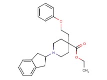 ethyl 1-(2,3-dihydro-1H-inden-2-yl)-4-(2-phenoxyethyl)-4-piperidinecarboxylate
