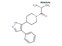 (2R)-1-oxo-1-[4-(4-phenyl-1H-pyrazol-5-yl)piperidin-1-yl]propan-2-amine