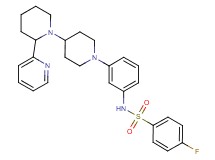 4-fluoro-N-{3-[2-(2-pyridinyl)-1,4'-bipiperidin-1'-yl]phenyl}benzenesulfonamide