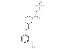N-(2-{3-[2-(3-methoxyphenyl)ethyl]-1-piperidinyl}-2-oxoethyl)methanesulfonamide