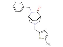 (1S*,5R*)-6-benzyl-3-[(5-methyl-2-thienyl)methyl]-3,6-diazabicyclo[3.2.2]nonan-7-one