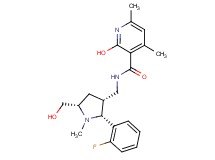 N-{[rel-(2R,3R,5S)-2-(2-fluorophenyl)-5-(hydroxymethyl)-1-methyl-3-pyrrolidinyl]methyl}-2-hydroxy-4,6-dimethylnicotinamide