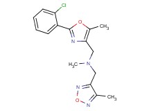 1-[2-(2-chlorophenyl)-5-methyl-1,3-oxazol-4-yl]-N-methyl-N-[(4-methyl-1,2,5-oxadiazol-3-yl)methyl]methanamine