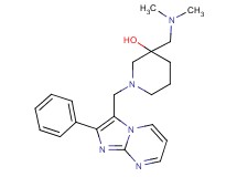 3-[(dimethylamino)methyl]-1-[(2-phenylimidazo[1,2-a]pyrimidin-3-yl)methyl]-3-piperidinol