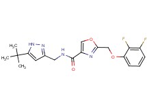 N-[(5-tert-butyl-1H-pyrazol-3-yl)methyl]-2-[(2,3-difluorophenoxy)methyl]-1,3-oxazole-4-carboxamide