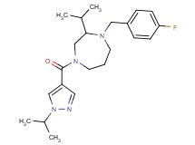 1-(4-fluorobenzyl)-2-isopropyl-4-[(1-isopropyl-1H-pyrazol-4-yl)carbonyl]-1,4-diazepane