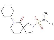 7-cyclohexyl-N,N-dimethyl-6-oxo-2,7-diazaspiro[4.5]decane-2-sulfonamide